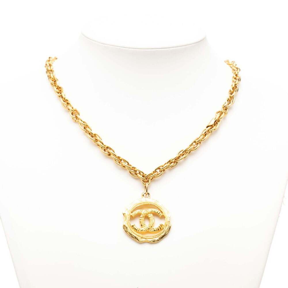 CHANEL Gold Logo Necklace - Picture 6 of 6